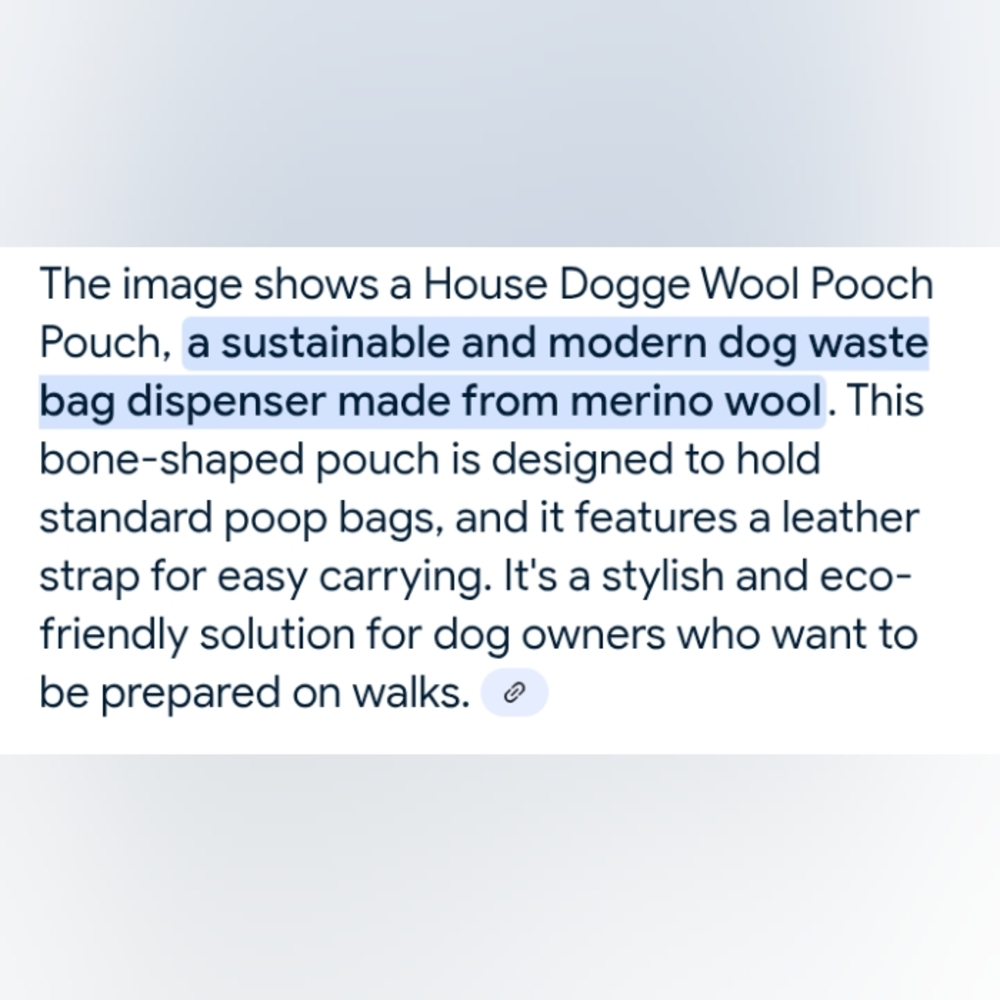 🐕Madewell ~House Dogge Wool Pooch Pouch - Picture 11 of 12